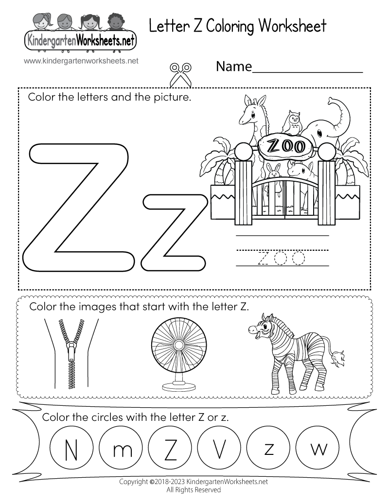 Letter Z Coloring Worksheet Free Printable Digital amp PDF Letter Z Coloring Worksheet Free Printable Digital amp PDF
