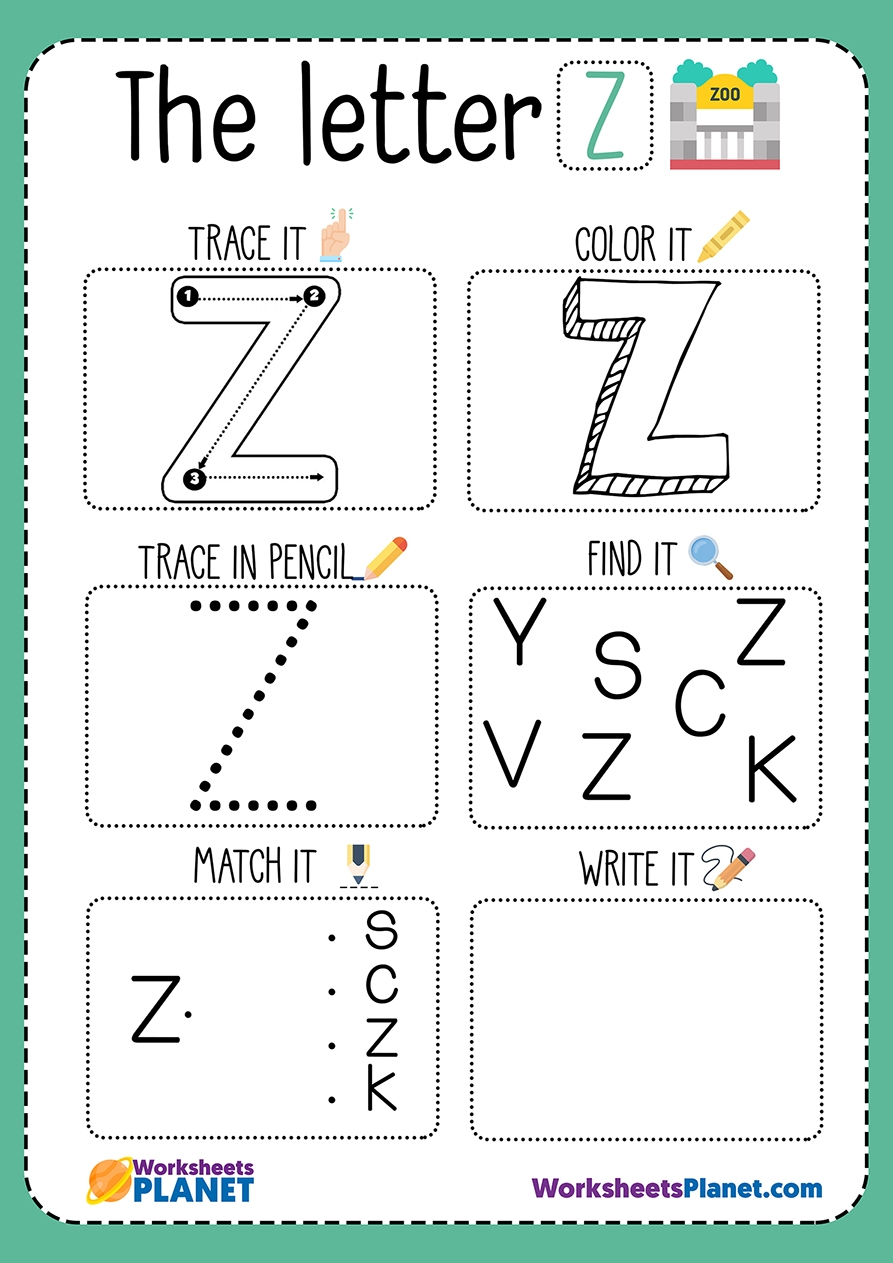 Free Printable Letter Z Worksheets Free Printable Letter Z Worksheets