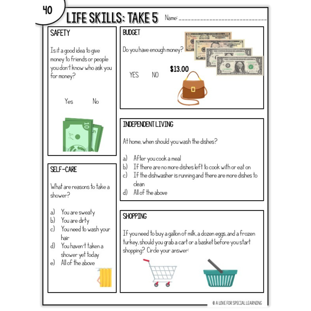 Life Skills Daily Warm Up Activity Resource Worksheets Library Life Skills Daily Warm Up Activity Resource Worksheets Library