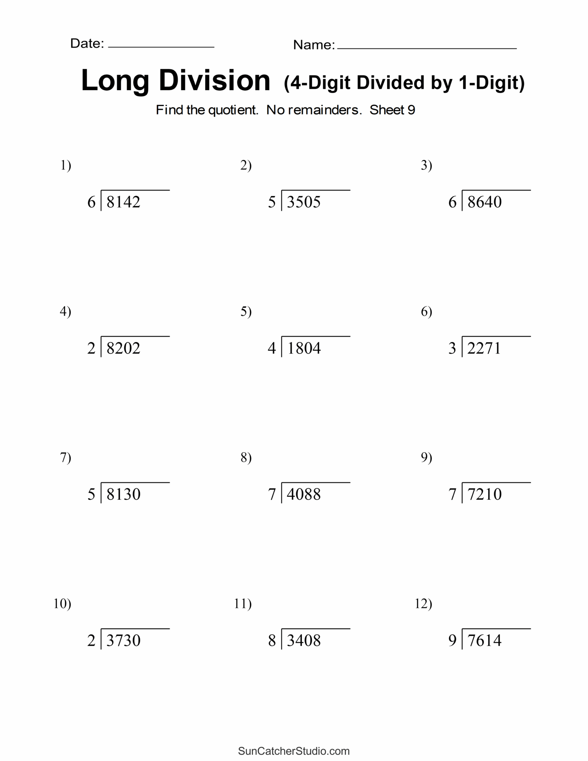 Long Division Worksheets amp Problems Free Printable Math Drills Long Division Worksheets amp Problems Free Printable Math Drills