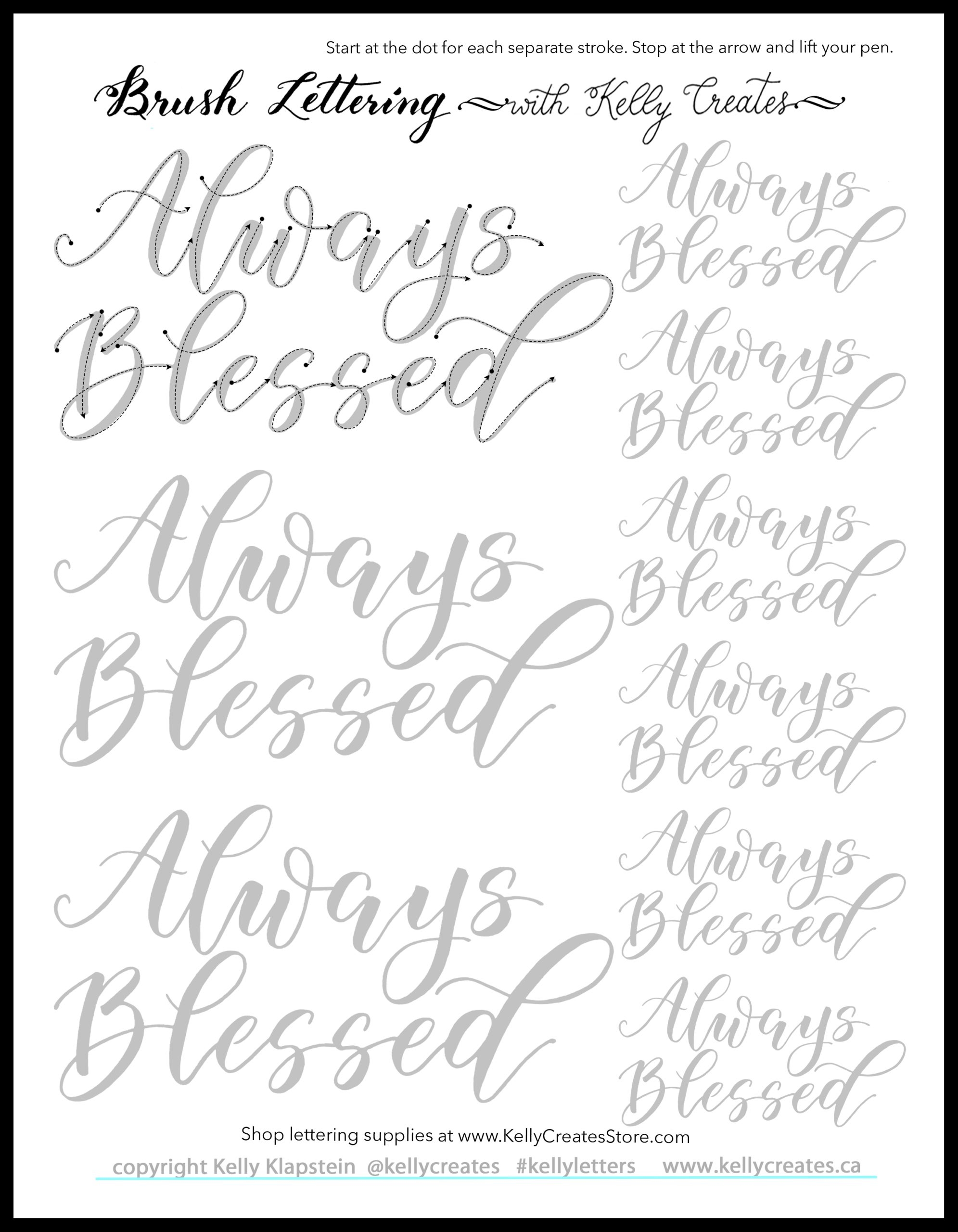 Magic Monday Freebie Calligraphy Worksheet Kelly Creates Magic Monday Freebie Calligraphy Worksheet Kelly Creates