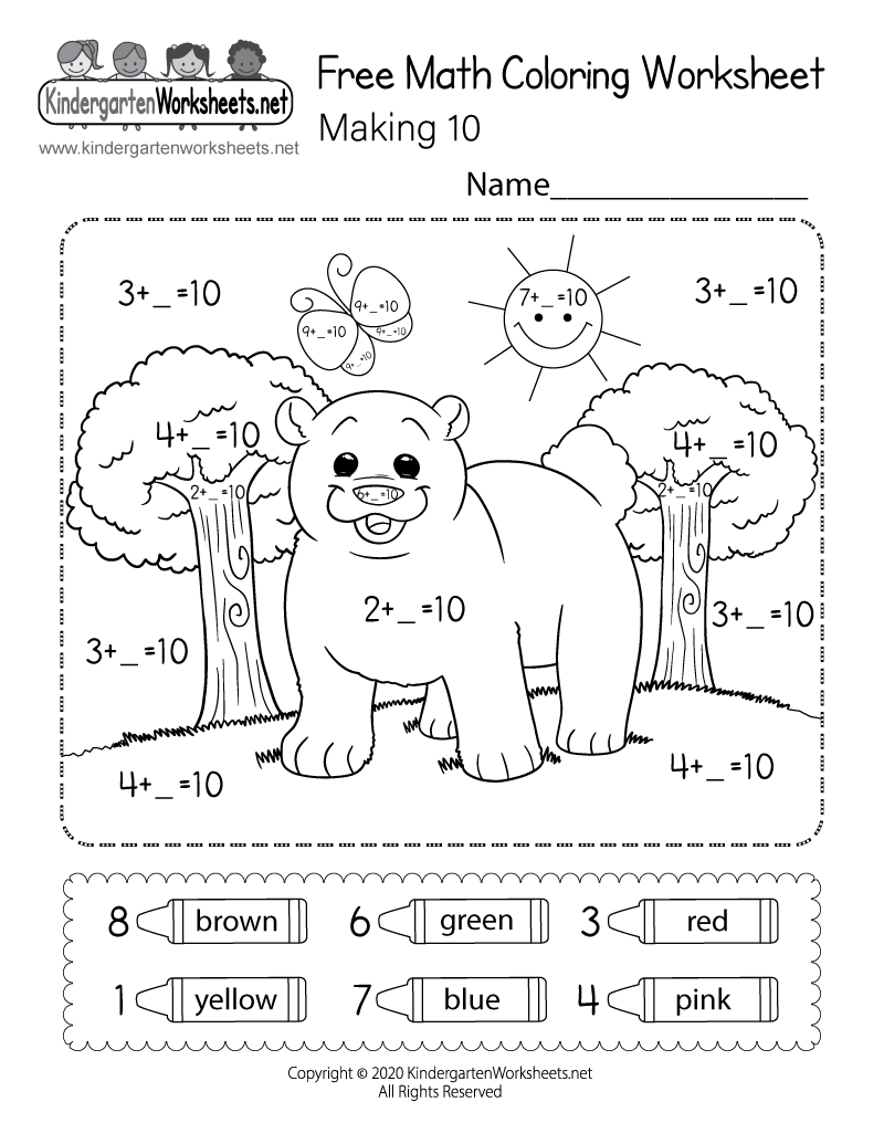 Making 10 Math Coloring Worksheet Free Printable Digital amp PDF Making 10 Math Coloring Worksheet Free Printable Digital amp PDF