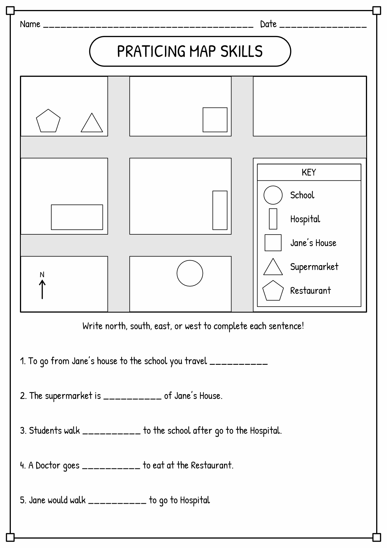 Printable Map Skills Worksheets Pdf Printable Map Skills Worksheets Pdf