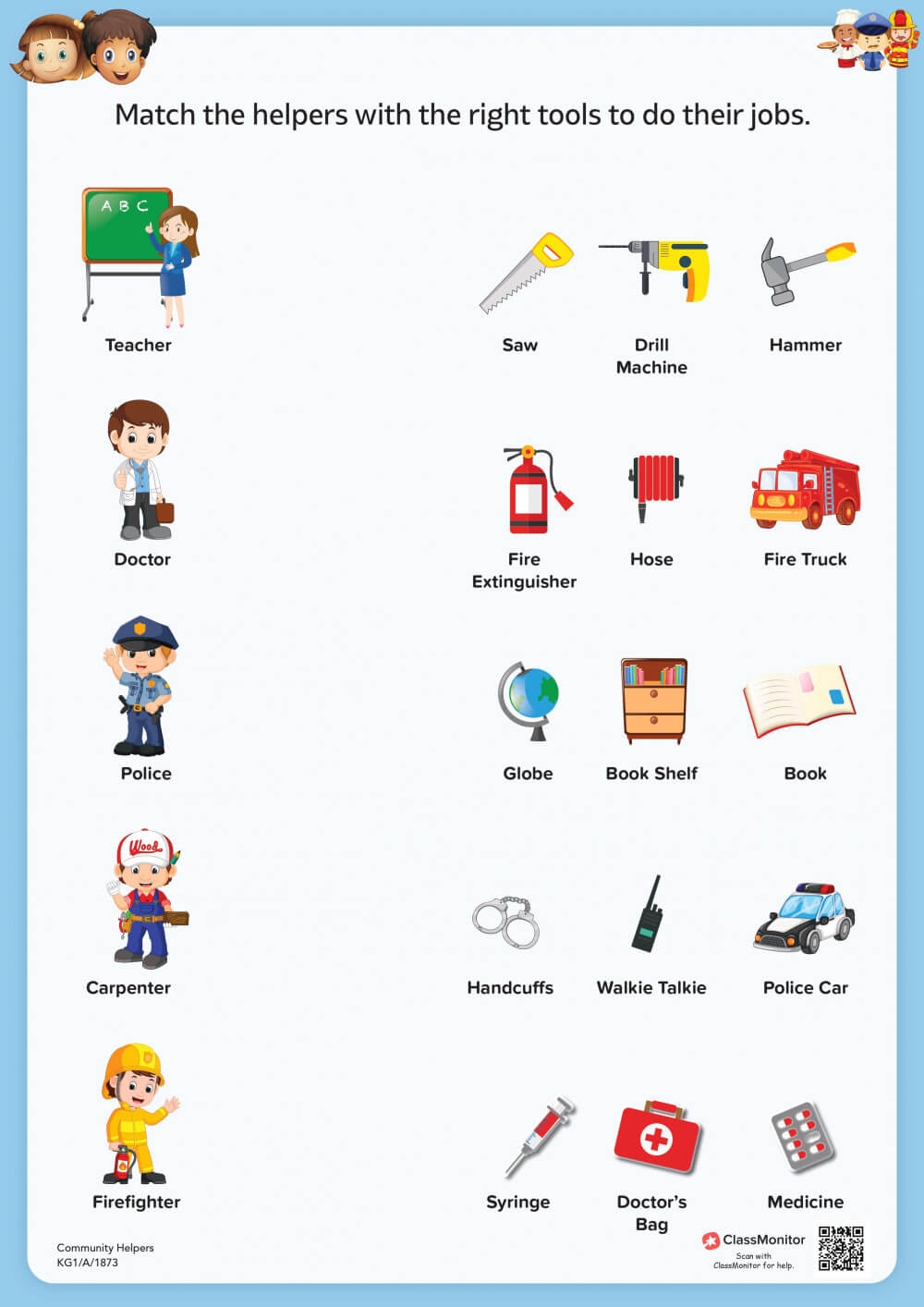 Printable Community Helpers Worksheets Printable Community Helpers Worksheets