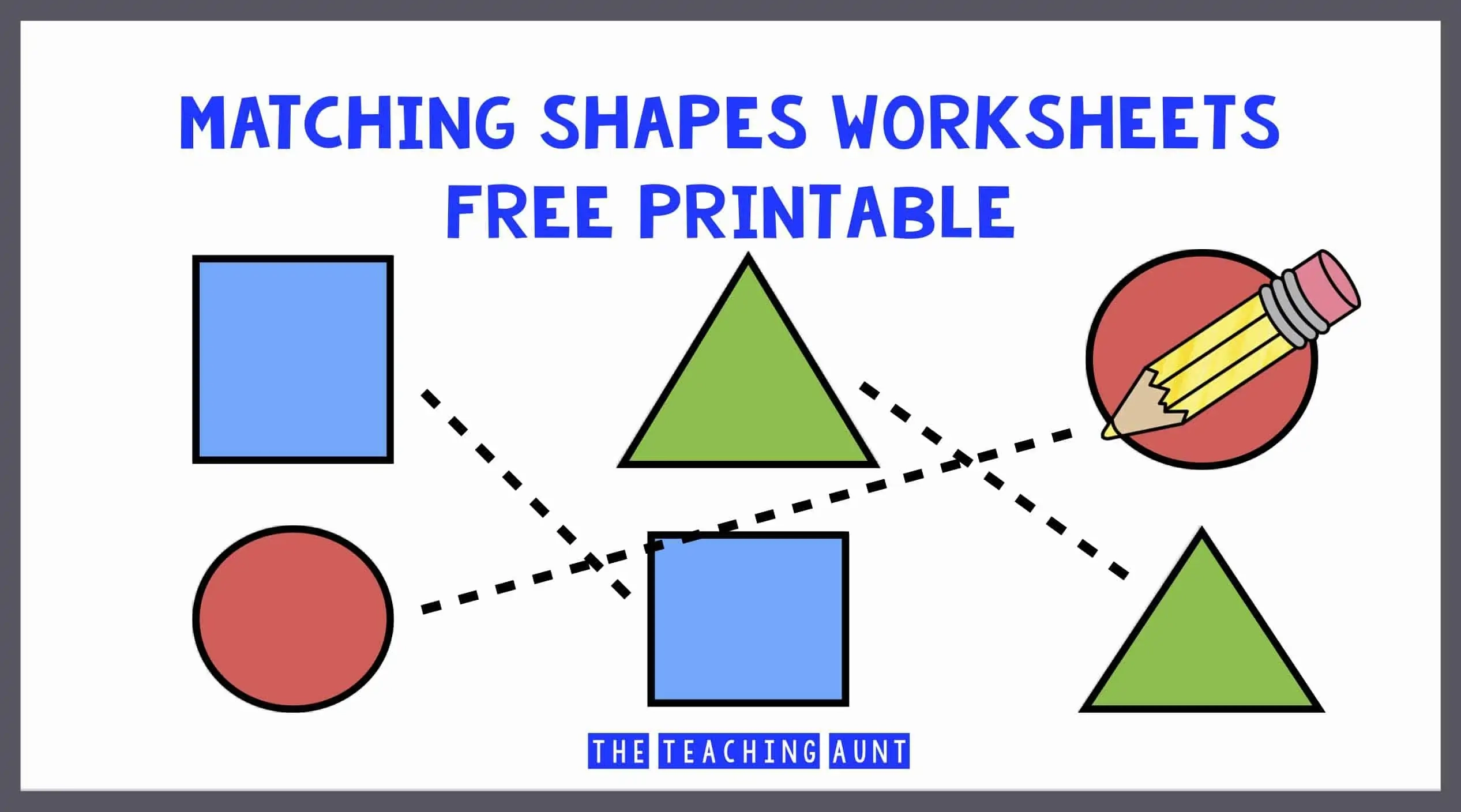 Free Printable Matching Shapes Worksheets Free Printable Matching Shapes Worksheets