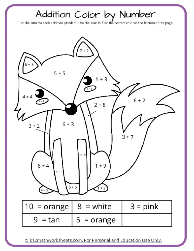 Math Coloring Pages Printable PDFs By K12mathworksheets Math Coloring Pages Printable PDFs By K12mathworksheets