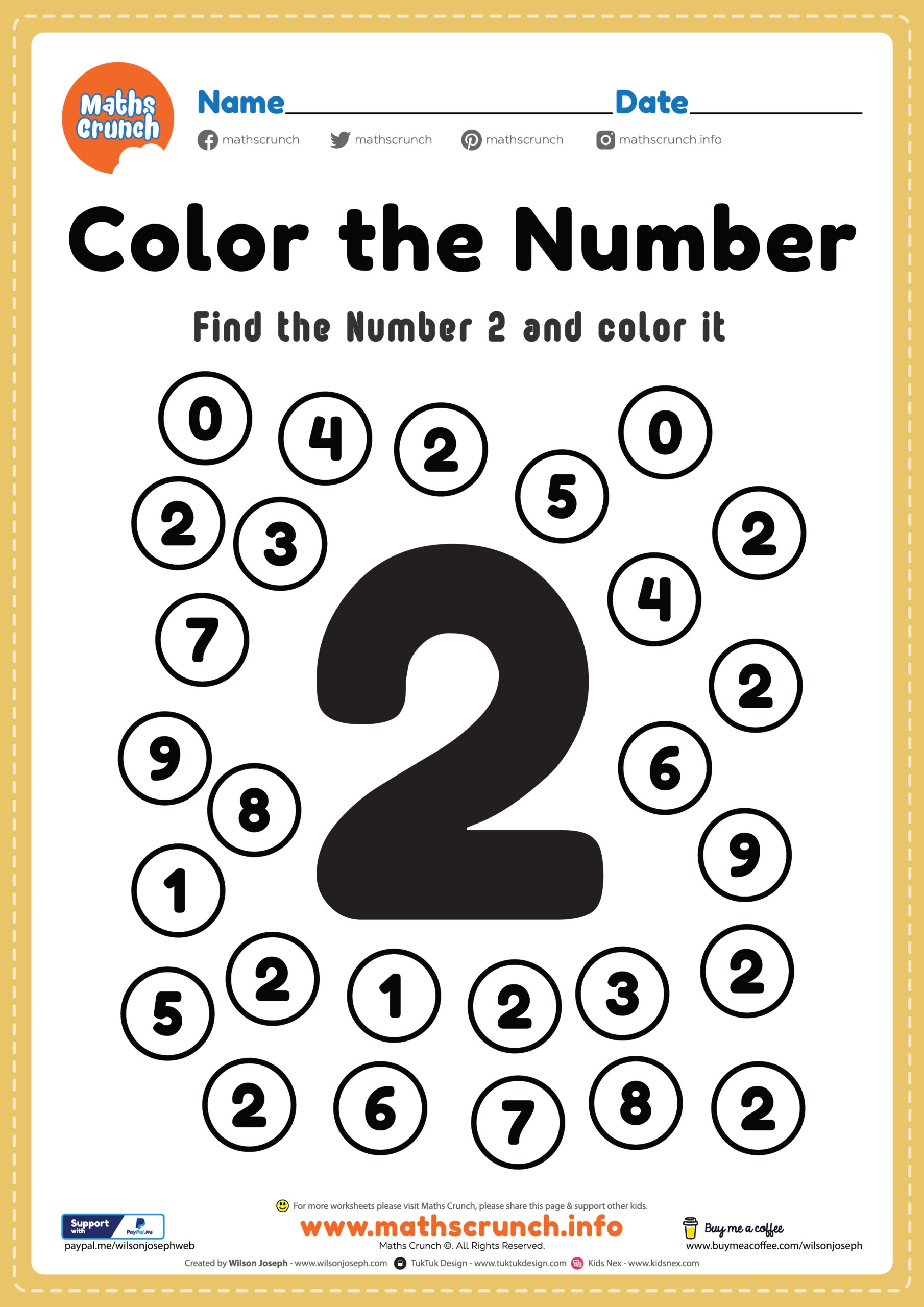 Free Printable Number Worksheets For Preschool Free Printable Number Worksheets For Preschool