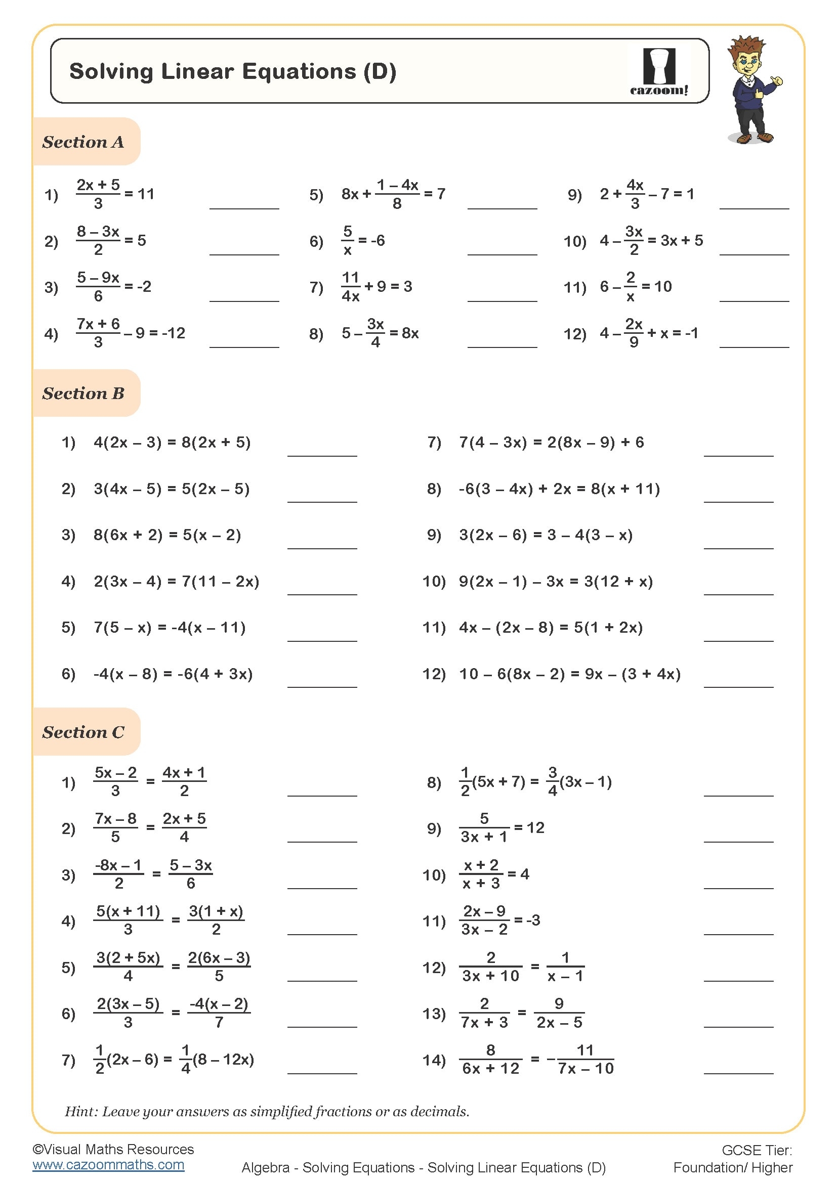 Maths Worksheets KS3 amp KS4 Printable PDF Worksheets Maths Worksheets KS3 amp KS4 Printable PDF Worksheets
