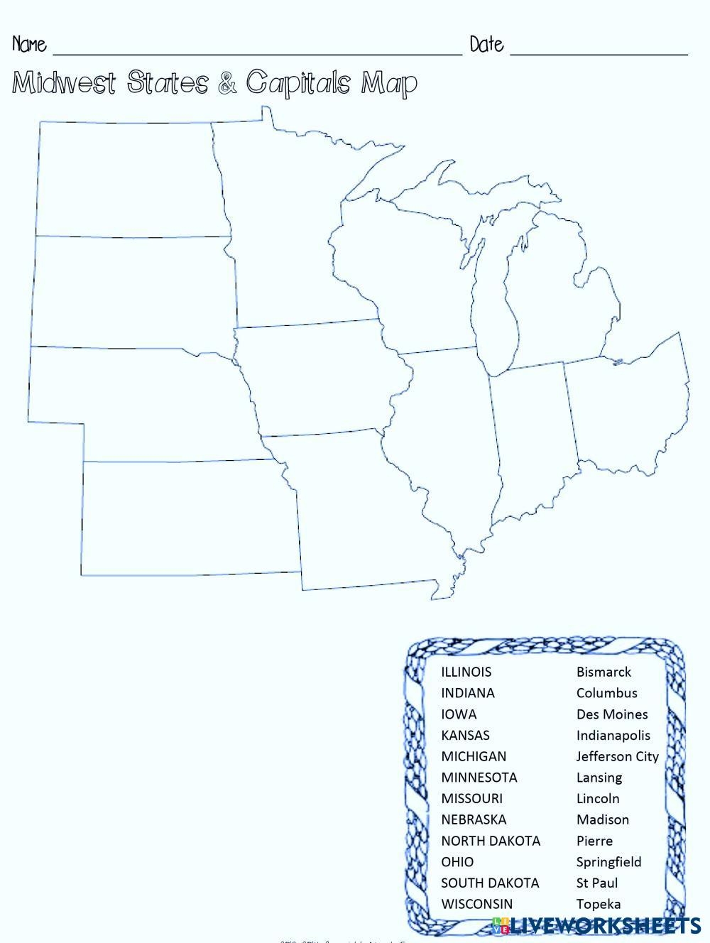 Midwest Region Free Interactive Worksheets 7508970 Midwest Region Free Interactive Worksheets 7508970