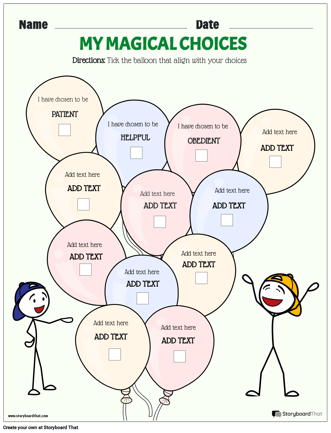 Mindfulness Worksheets Examples amp Ideas StoryboardThat Mindfulness Worksheets Examples amp Ideas StoryboardThat