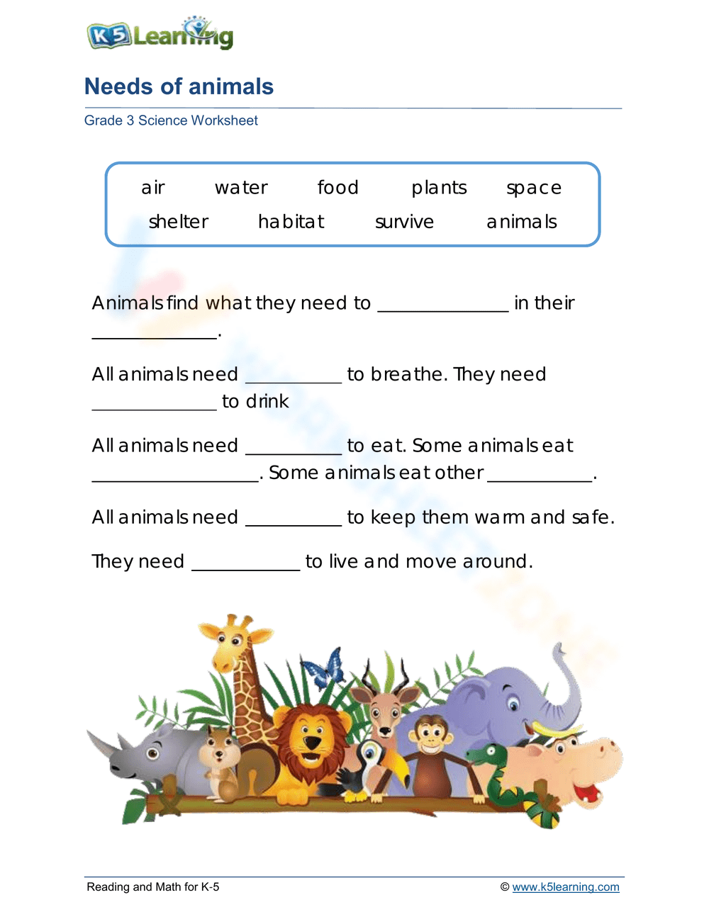 Needs Of Animals Worksheet Worksheets Library Needs Of Animals Worksheet Worksheets Library