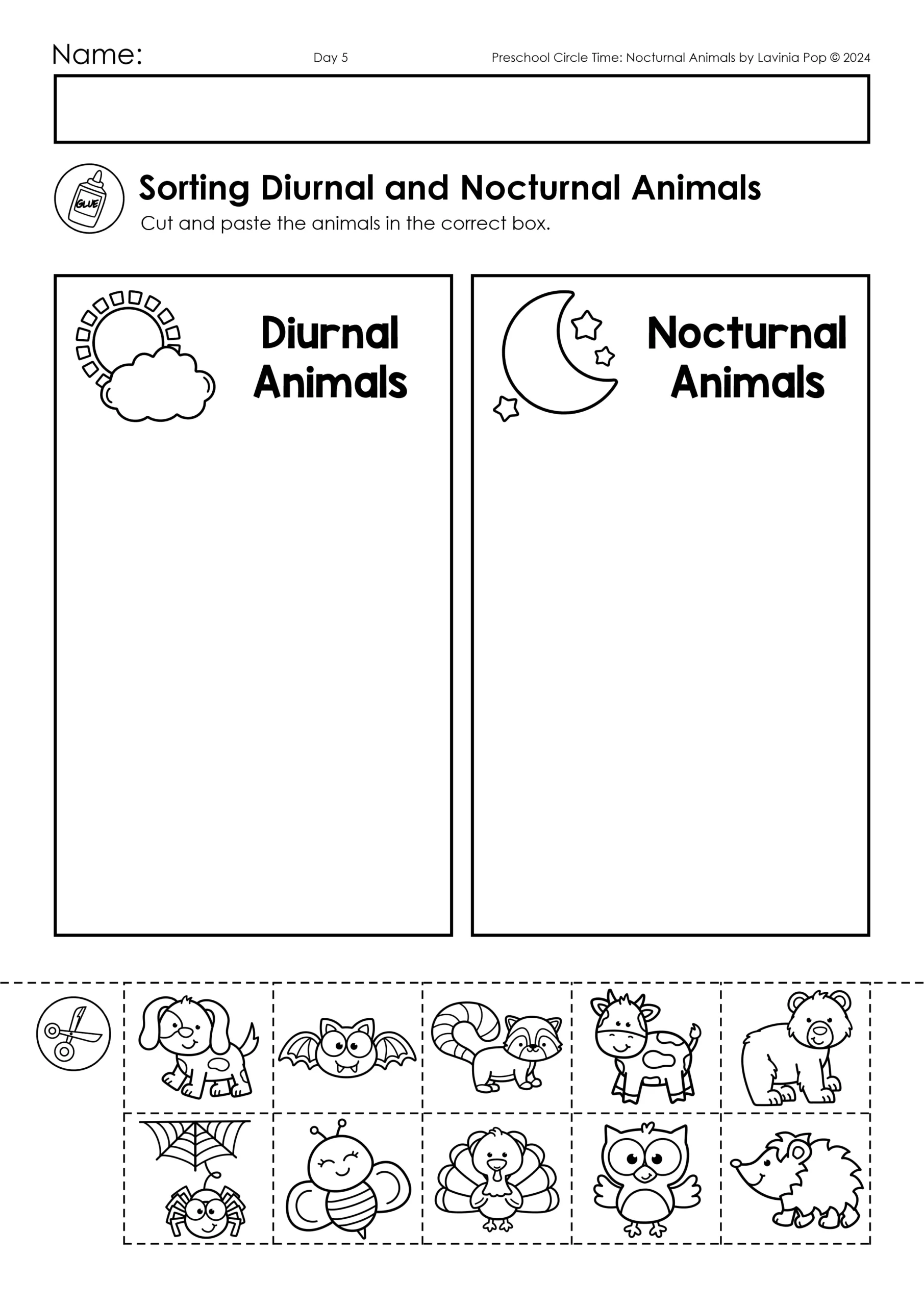 Nocturnal Animals Preschool Circle Time Plan Nocturnal Animals Preschool Circle Time Plan