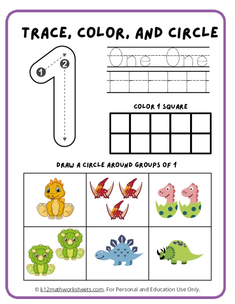 Number Tracing Worksheets Number Tracing Worksheets