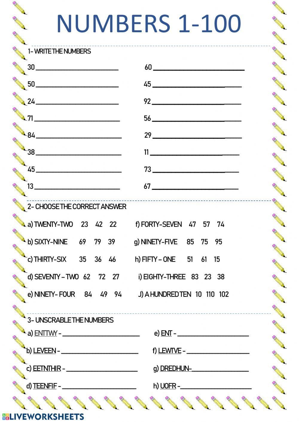 Numbers 1 100 Free Interactive Worksheets 106961 Numbers 1 100 Free Interactive Worksheets 106961