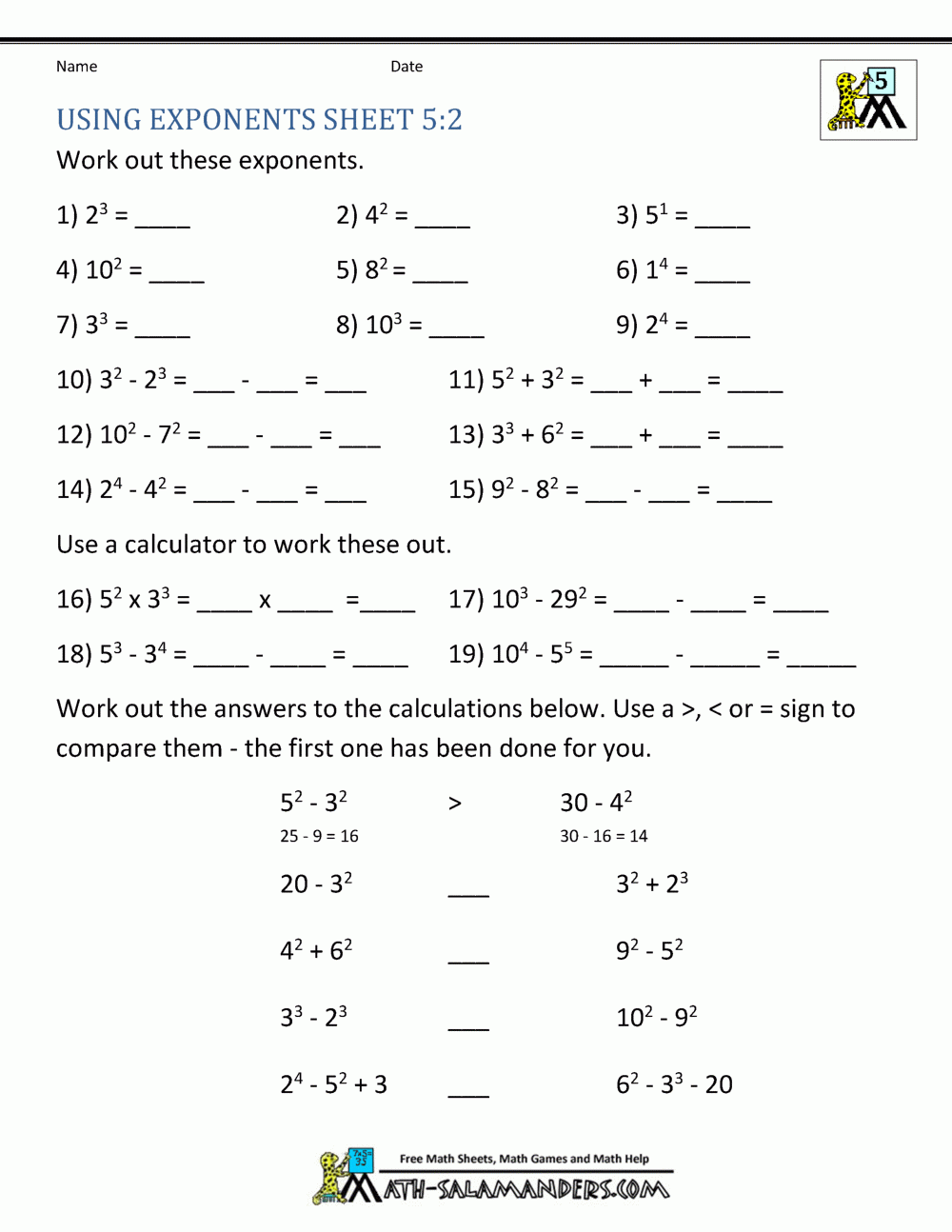 Printable 5th Grade Math Worksheets Printable 5th Grade Math Worksheets
