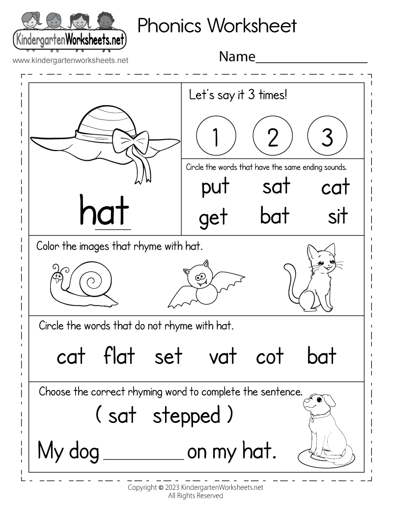 Phonics Worksheet Free Printable Digital amp PDF Phonics Worksheet Free Printable Digital amp PDF