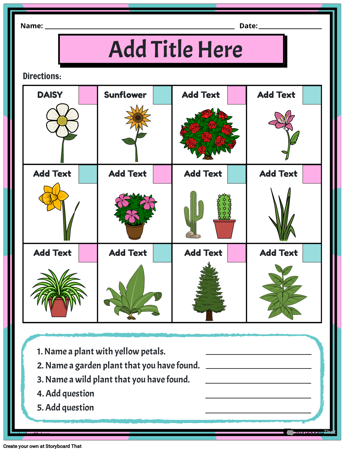 Plant Worksheets Free amp Customizable From Storyboard That Plant Worksheets Free amp Customizable From Storyboard That