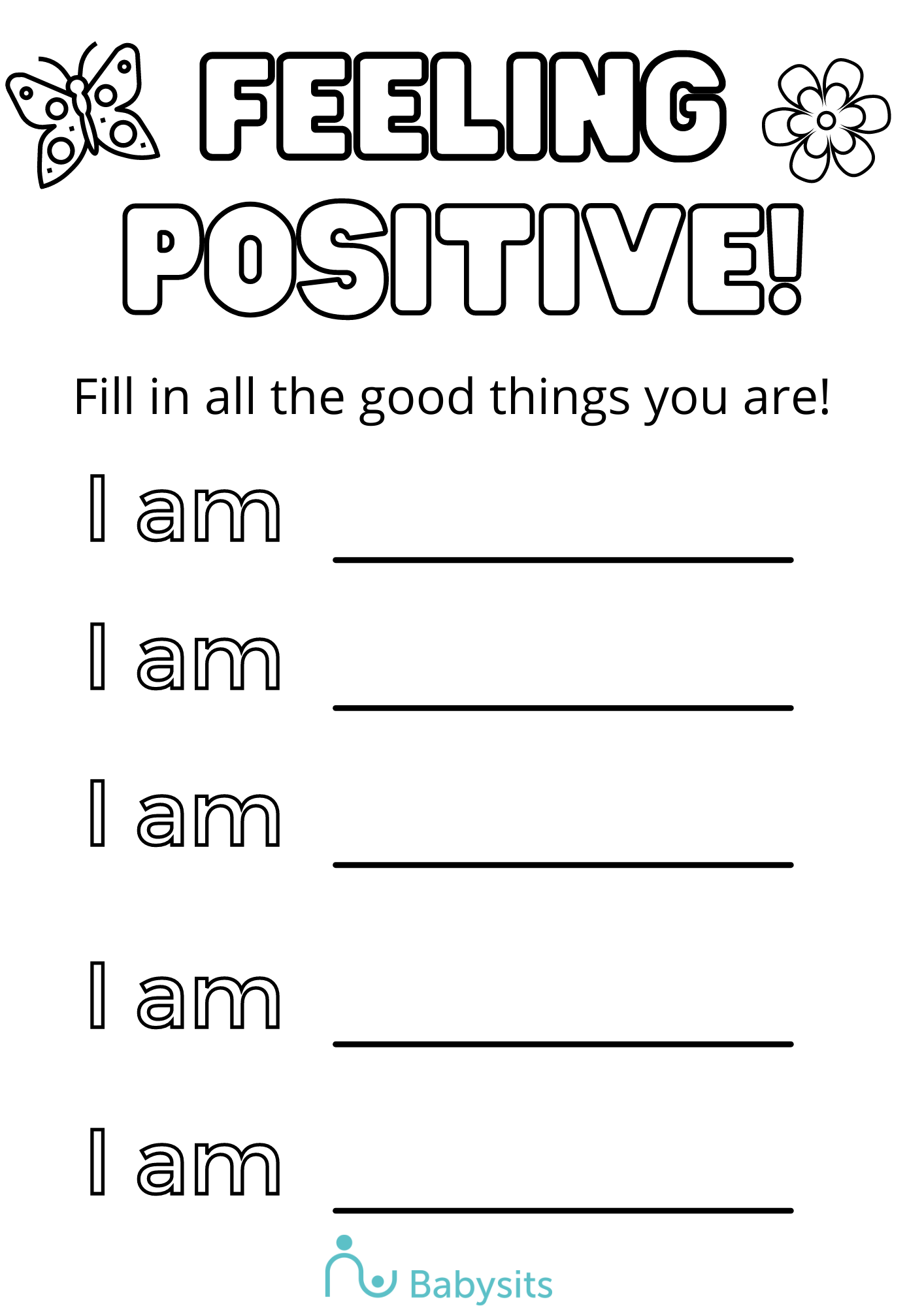 Positive Affirmations Worksheet Printable HappierTHERAPY Positive Affirmations Worksheet Printable HappierTHERAPY