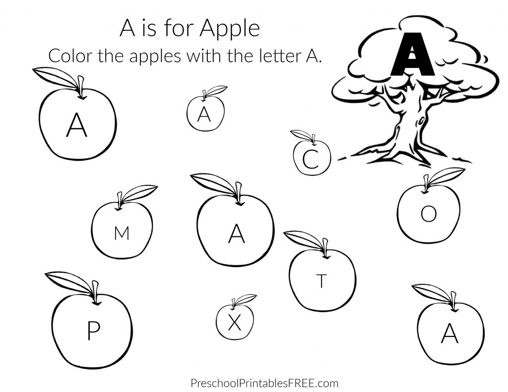 Preschool Letter A Worksheets free Printable Free Preschool 