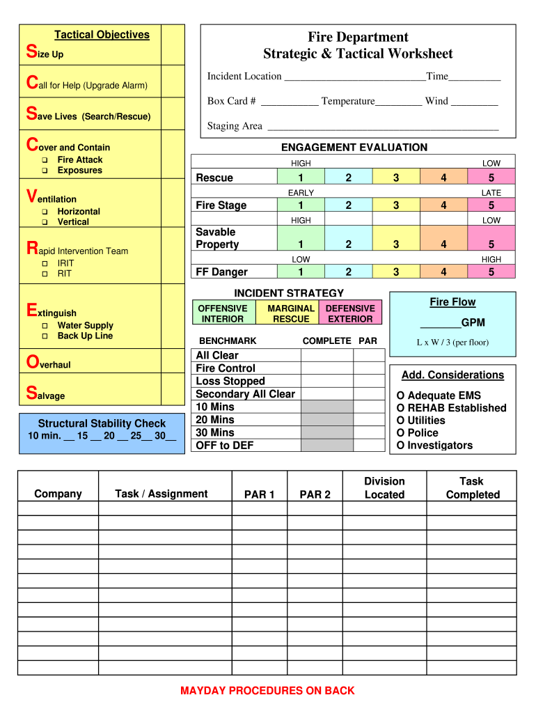 Printable Fireground Tactical Worksheet Fill Out amp Sign Online Printable Fireground Tactical Worksheet Fill Out amp Sign Online