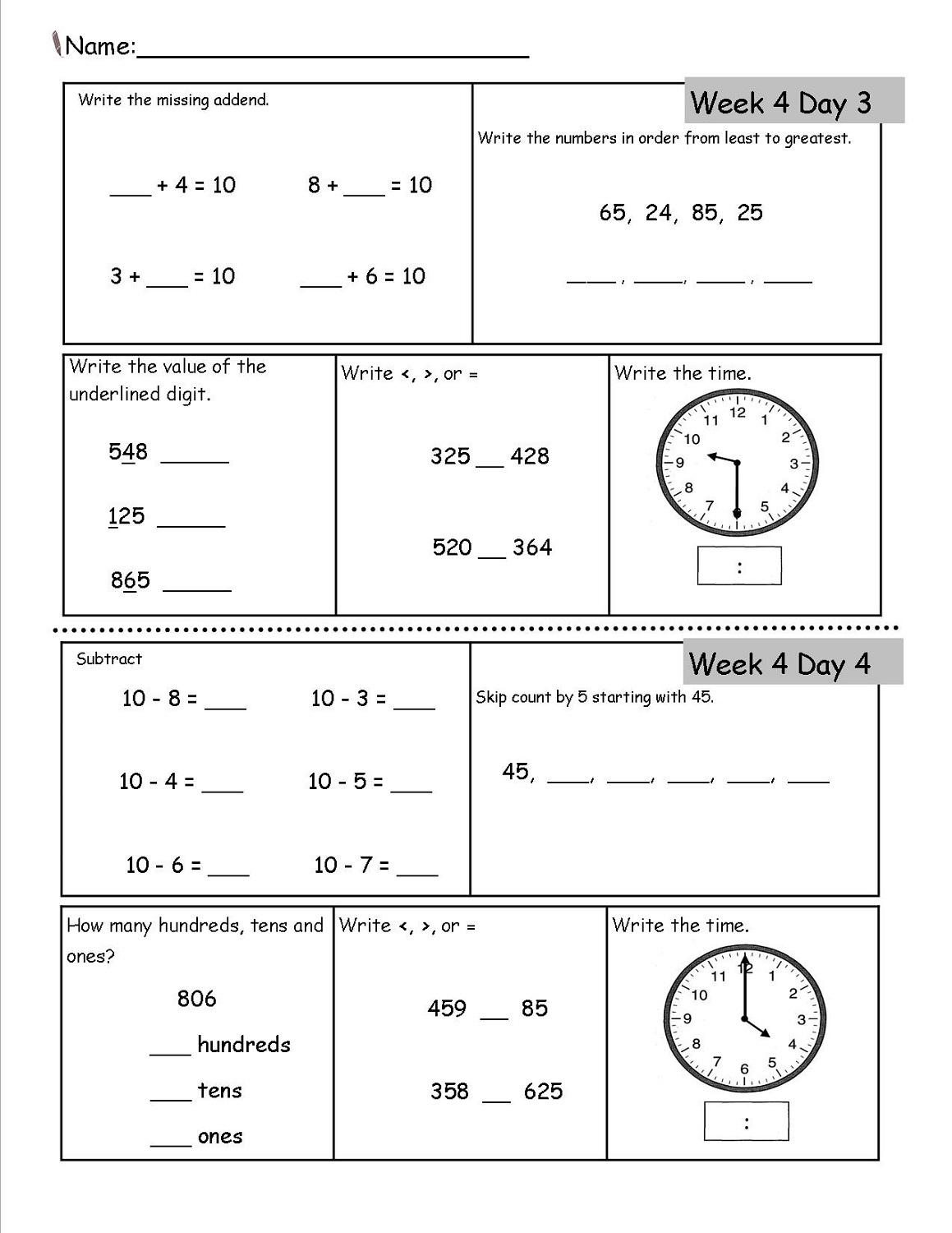 Free Printable Worksheets For Homeschool Free Printable Worksheets For Homeschool