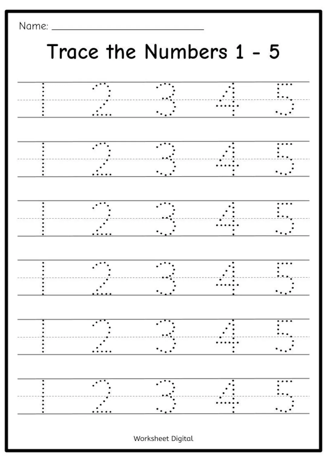 Tracing Numbers Worksheets Printable Tracing Numbers Worksheets Printable