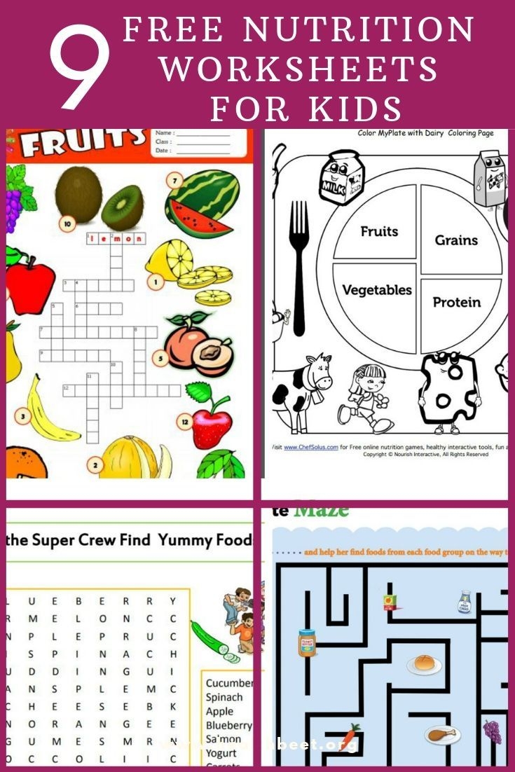 Free Printable Nutrition Worksheets Free Printable Nutrition Worksheets