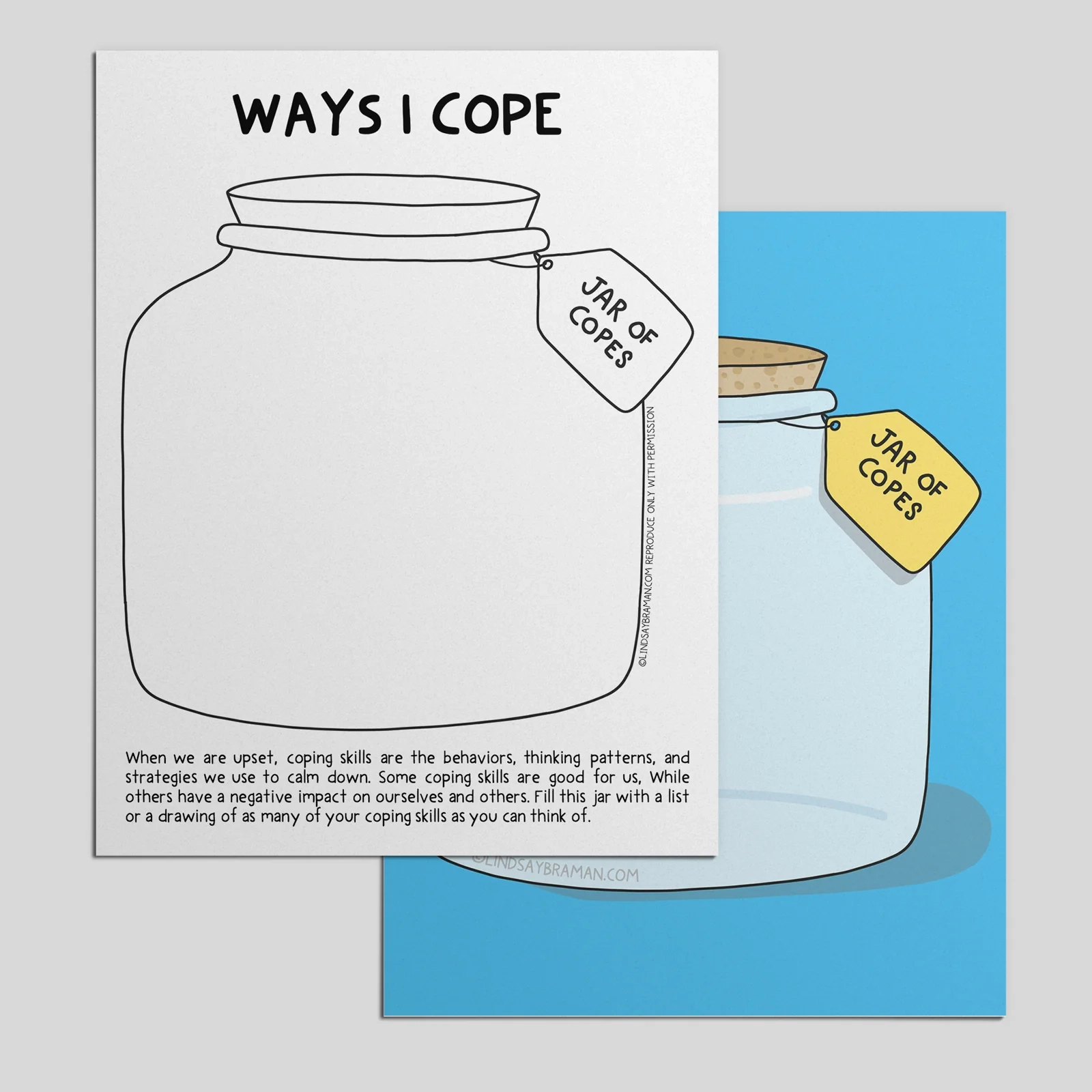Printable PDF Download Positive And Negative Coping Skills Activity Worksheet For Developing Coping Skills Printable PDF Download Positive And Negative Coping Skills Activity Worksheet For Developing Coping Skills