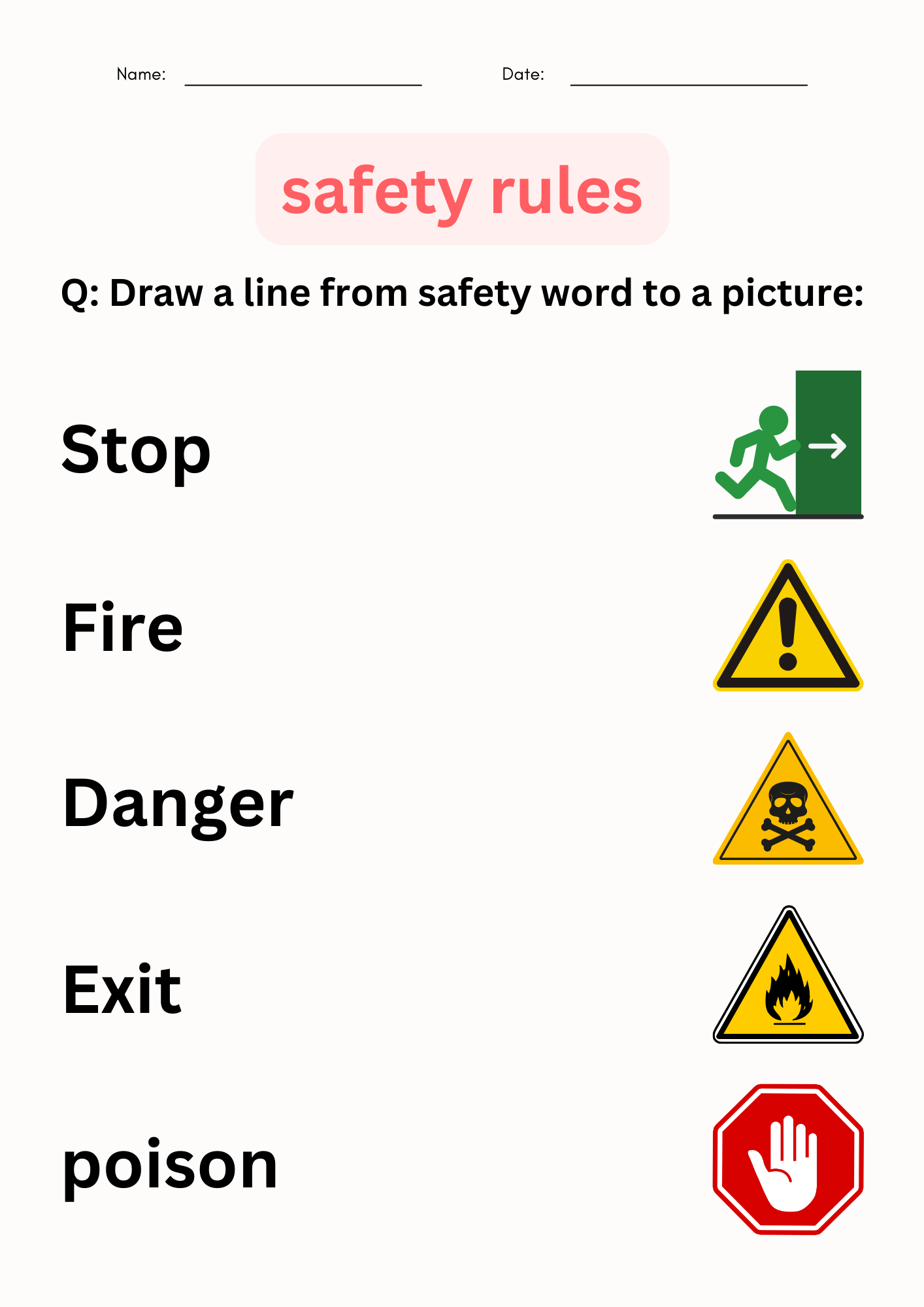 Printable Safety Rules Activity Worksheets For Kindergarten Printable Safety Rules Activity Worksheets For Kindergarten