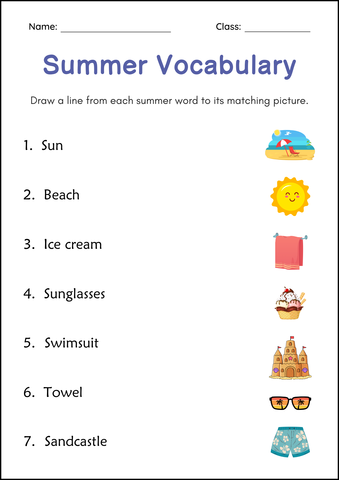 Printable Vocabulary Worksheets Printable Vocabulary Worksheets
