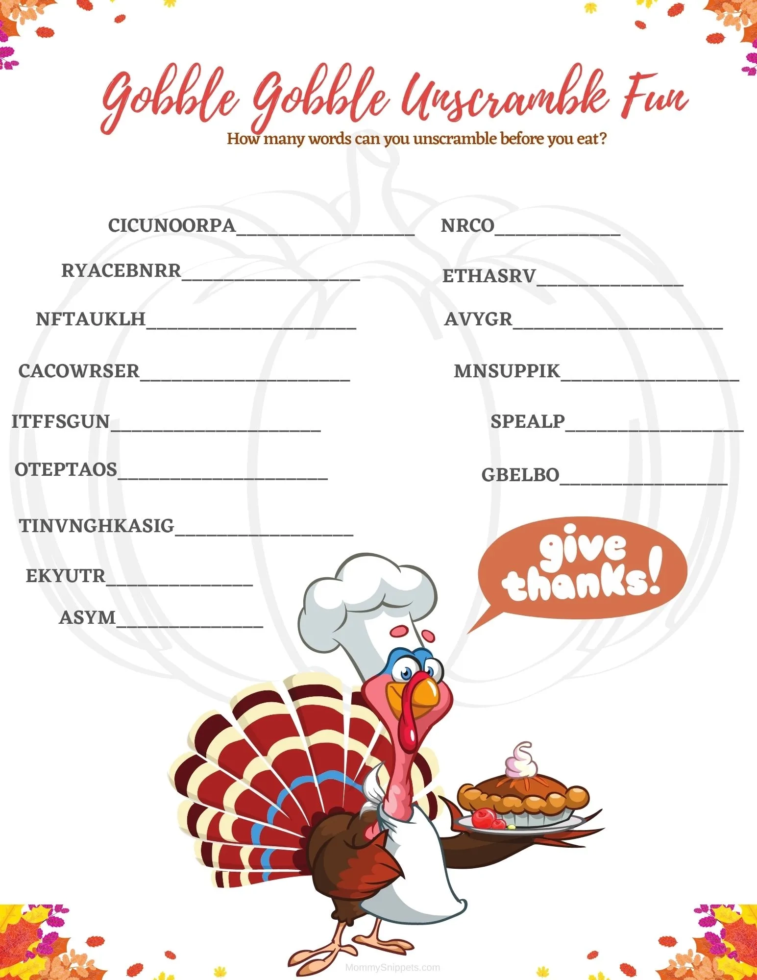 Thanksgiving Free Worksheets Printable Thanksgiving Free Worksheets Printable
