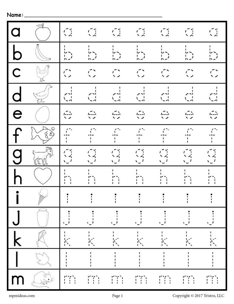 Printable Tracing Letters Printable Party Favors Printable Tracing Letters Printable Party Favors