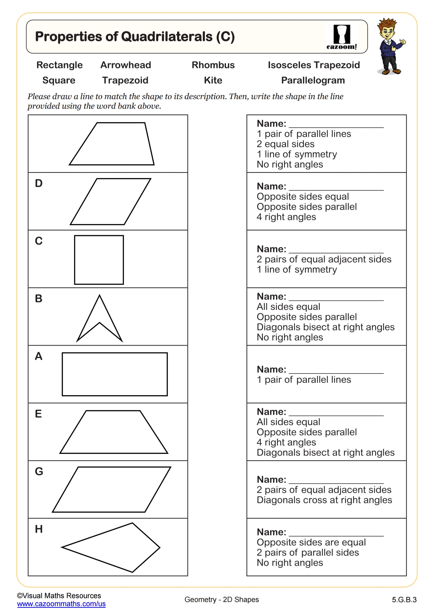 Free Printable Geometry Worksheets Free Printable Geometry Worksheets