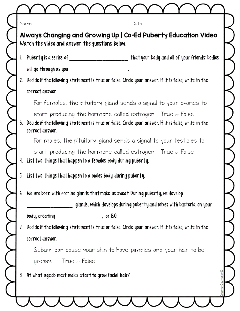 Puberty Introductory Lesson Co Ed Made By Teachers Puberty Introductory Lesson Co Ed Made By Teachers