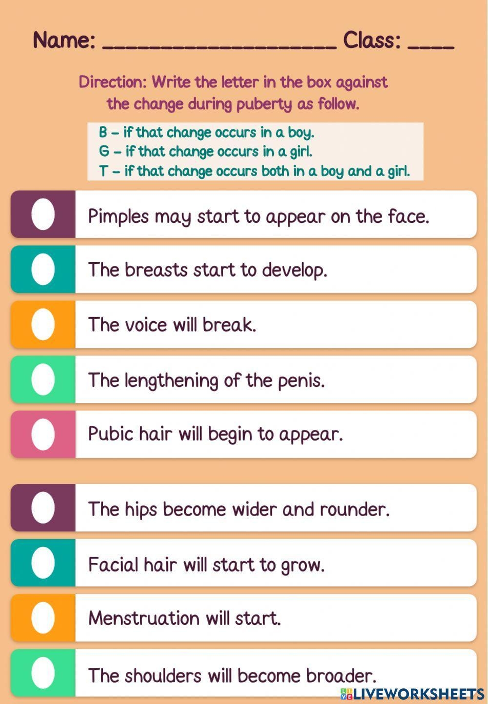 Puberty Live Worksheets Worksheets Library Puberty Live Worksheets Worksheets Library