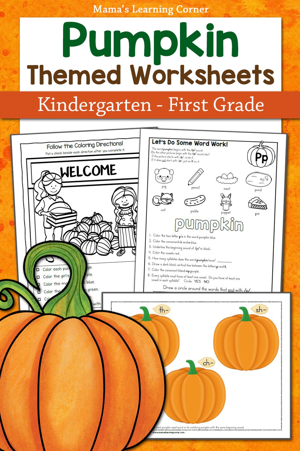 Pumpkin Worksheets For Kindergarten And 1st Grade 31 Pages Pumpkin Worksheets For Kindergarten And 1st Grade 31 Pages