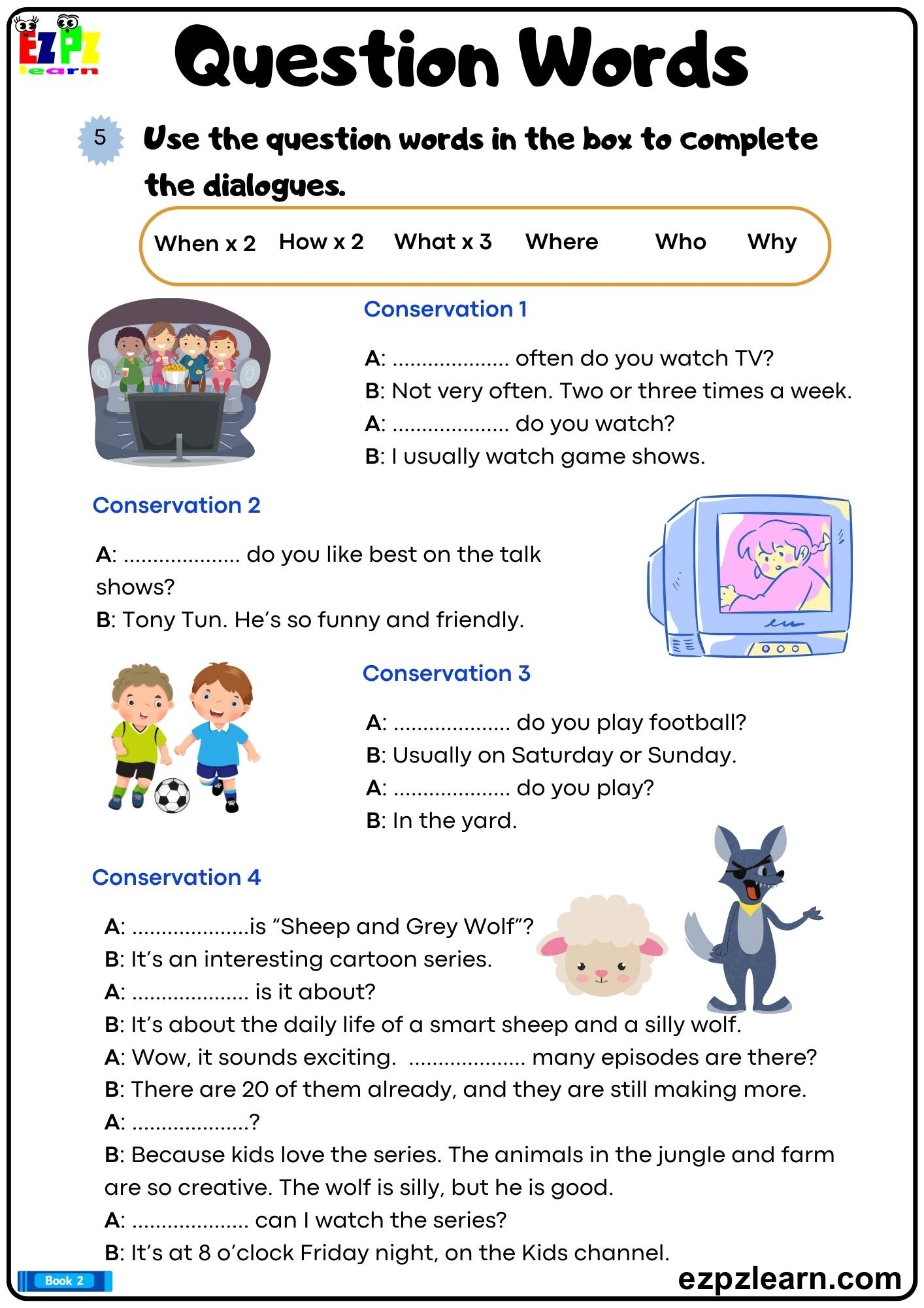 Free Printable Wh Questions Worksheets Free Printable Wh Questions Worksheets