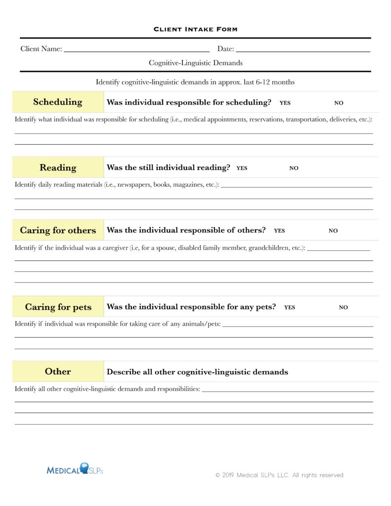 Reading Comprehension Medical SLPs Worksheets Library Reading Comprehension Medical SLPs Worksheets Library