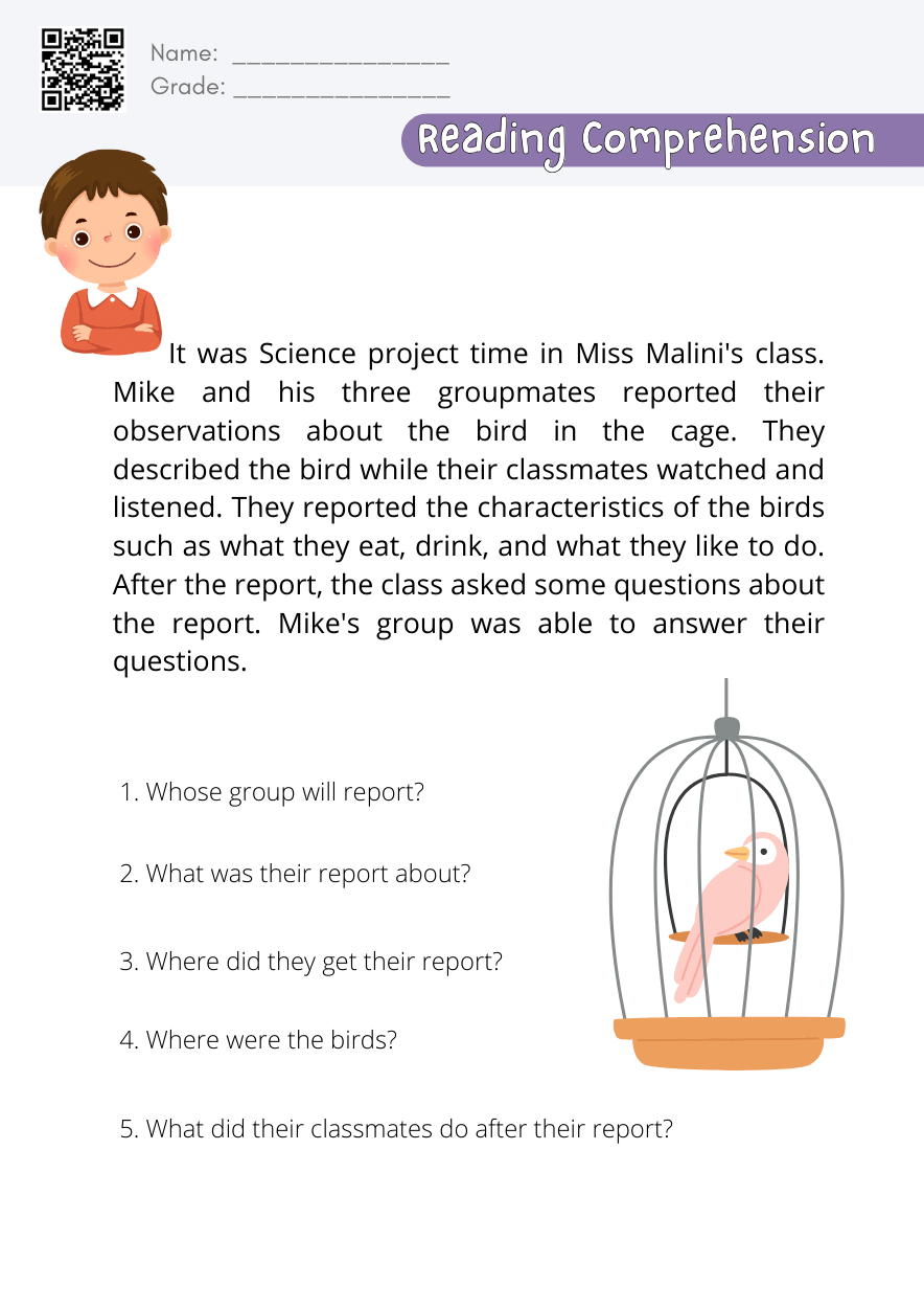Printable Reading Worksheets For 3rd Grade Printable Reading Worksheets For 3rd Grade