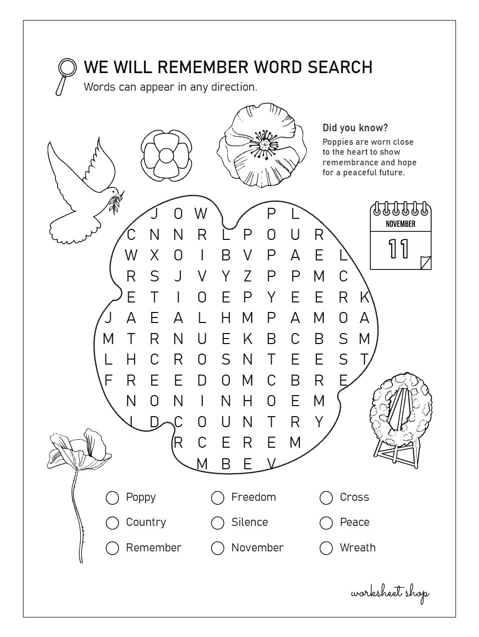 Free Printable Veterans Day Worksheets Free Printable Veterans Day Worksheets