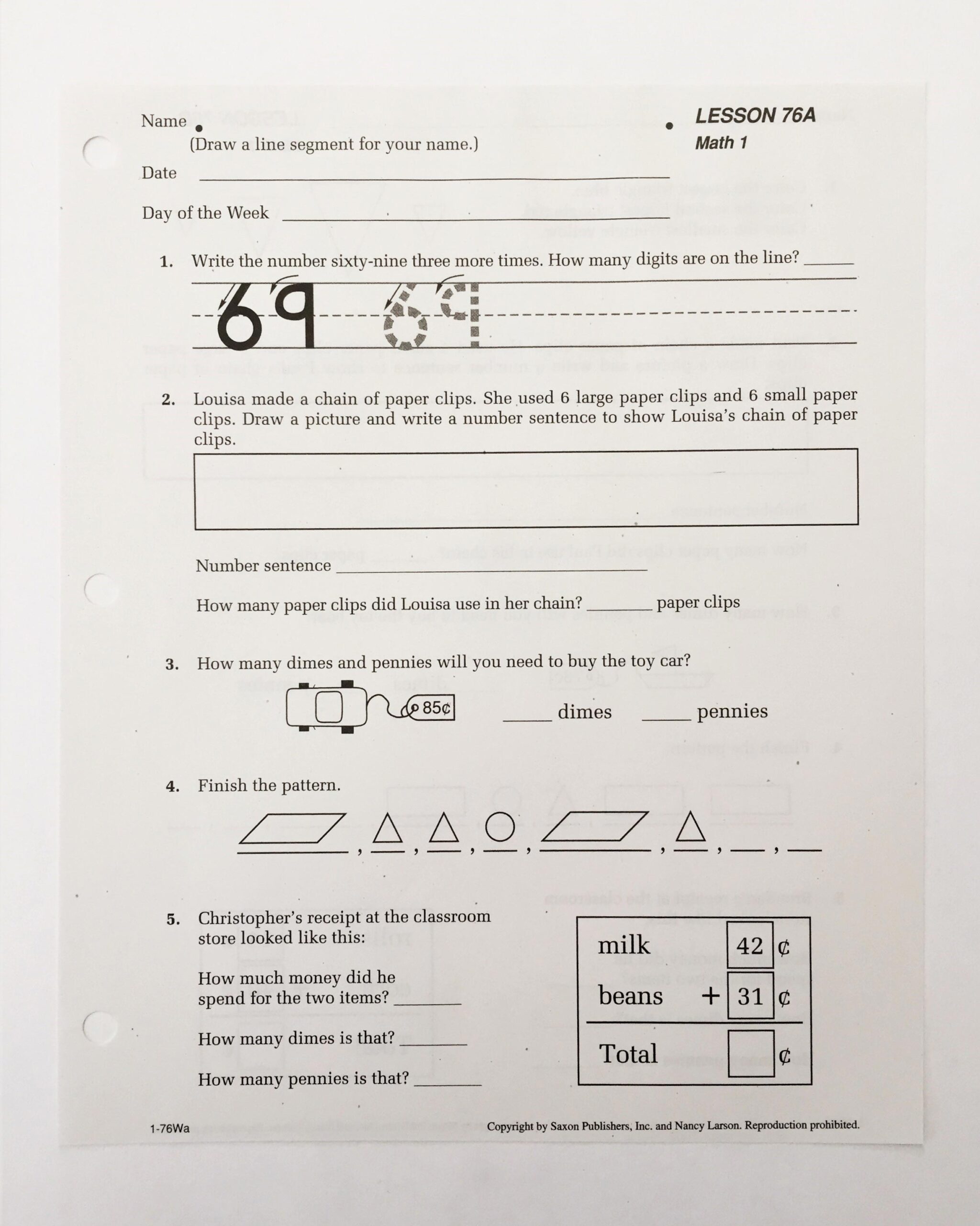 REVIEW Saxon Math Grade 1 Curriculum Wildly Anchored Faith REVIEW Saxon Math Grade 1 Curriculum Wildly Anchored Faith