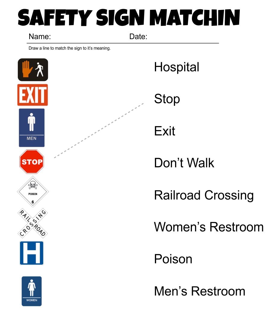 Safety Signs Construction Site Or English ESL Worksheets Pdf Safety Signs Construction Site Or English ESL Worksheets Pdf