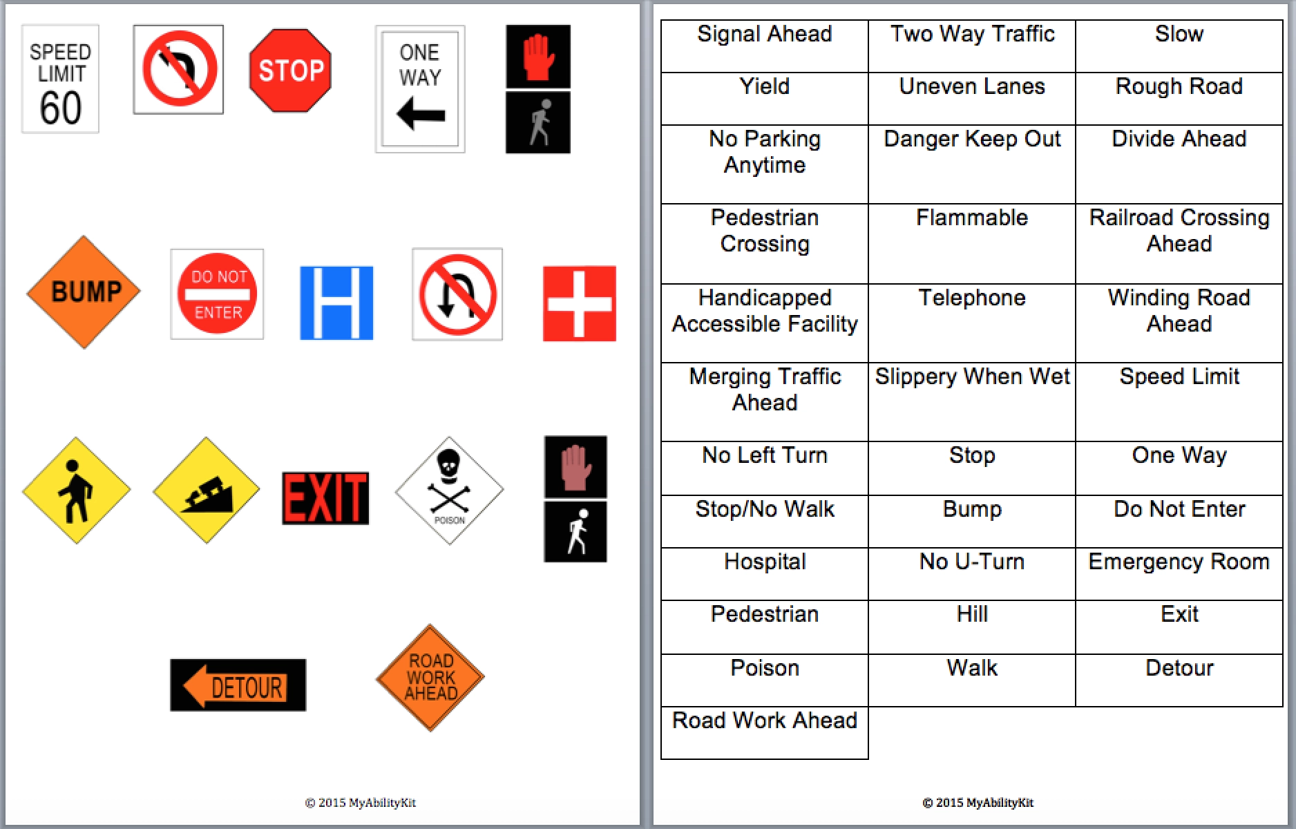 Free Printable Community Signs Worksheets Pdf Free Printable Community Signs Worksheets Pdf