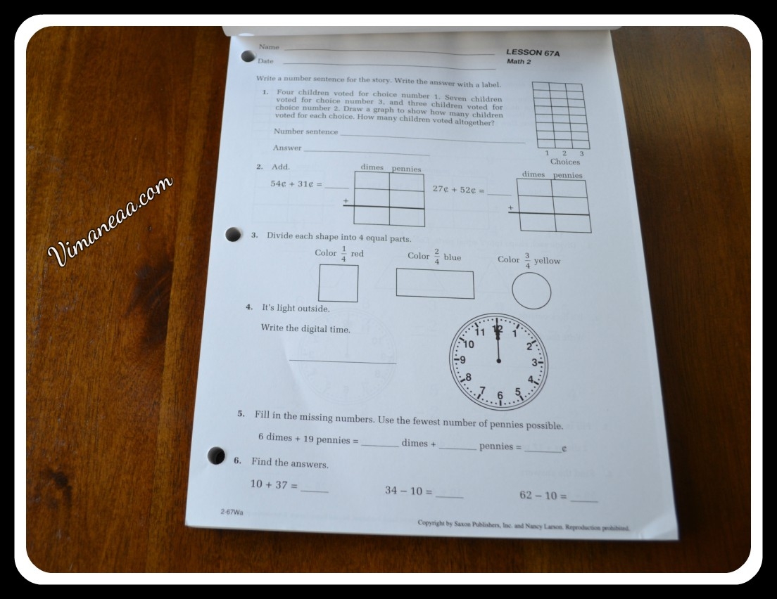 Saxon Math Student Workbook Review Vimaneaa Mom Blog Saxon Math Student Workbook Review Vimaneaa Mom Blog