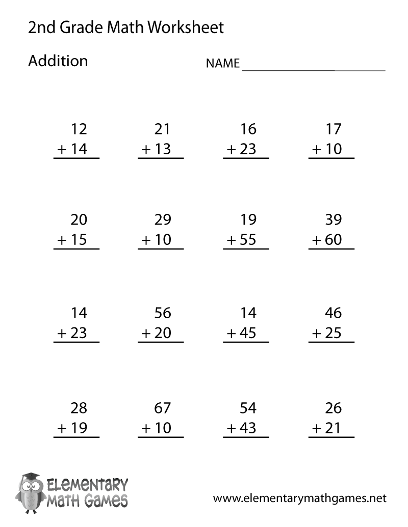 2nd Grade Math Worksheets Printable 2nd Grade Math Worksheets Printable