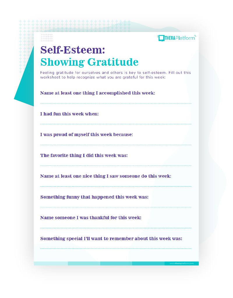 Self Esteem Worksheets Self Esteem Worksheets
