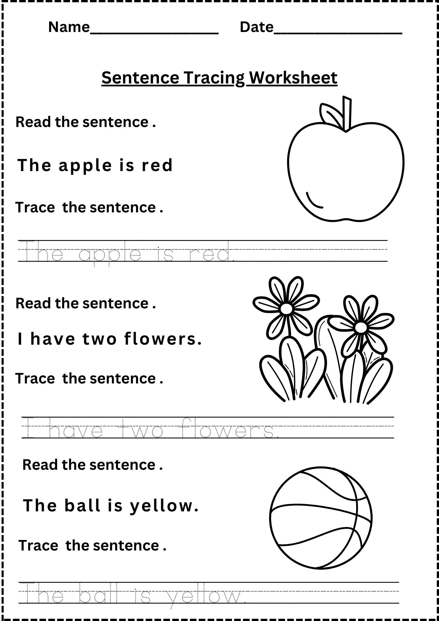 Printable Writing Kindergarten Worksheets Printable Writing Kindergarten Worksheets