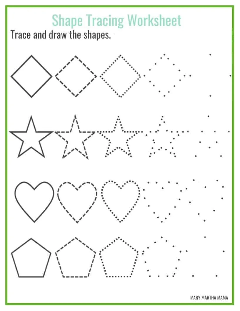 Kindergarten Shape Worksheets Free Printables Kindergarten Shape Worksheets Free Printables