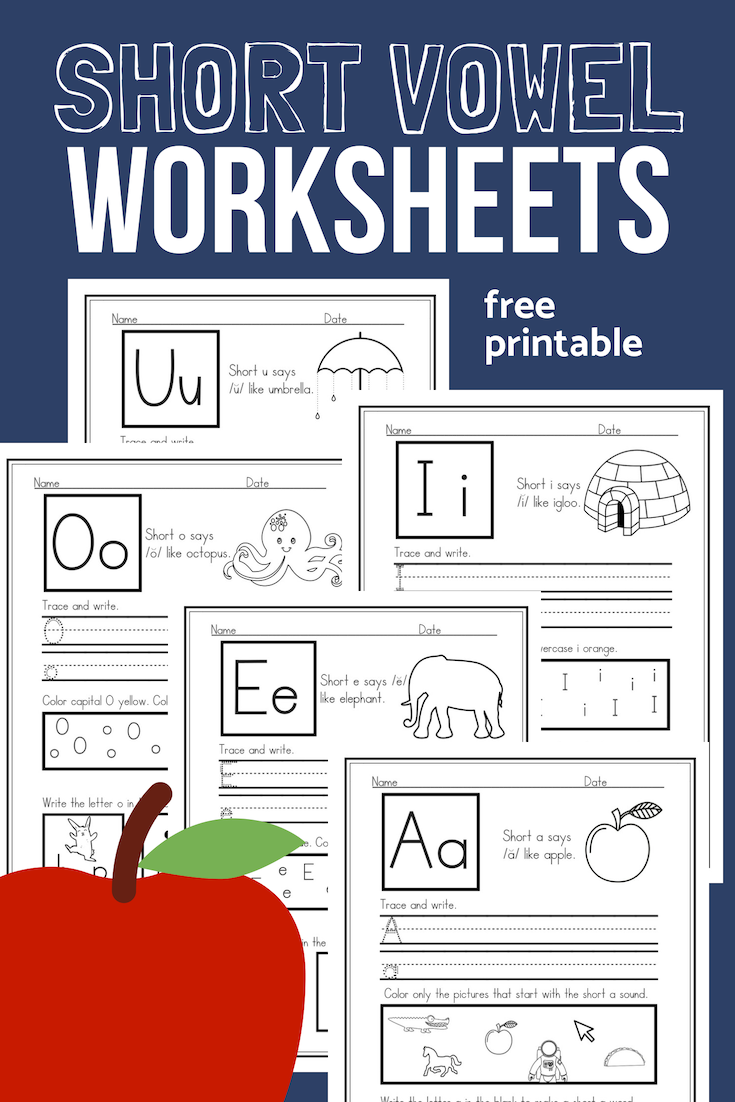 Free Printable Short Vowel Worksheets Free Printable Short Vowel Worksheets