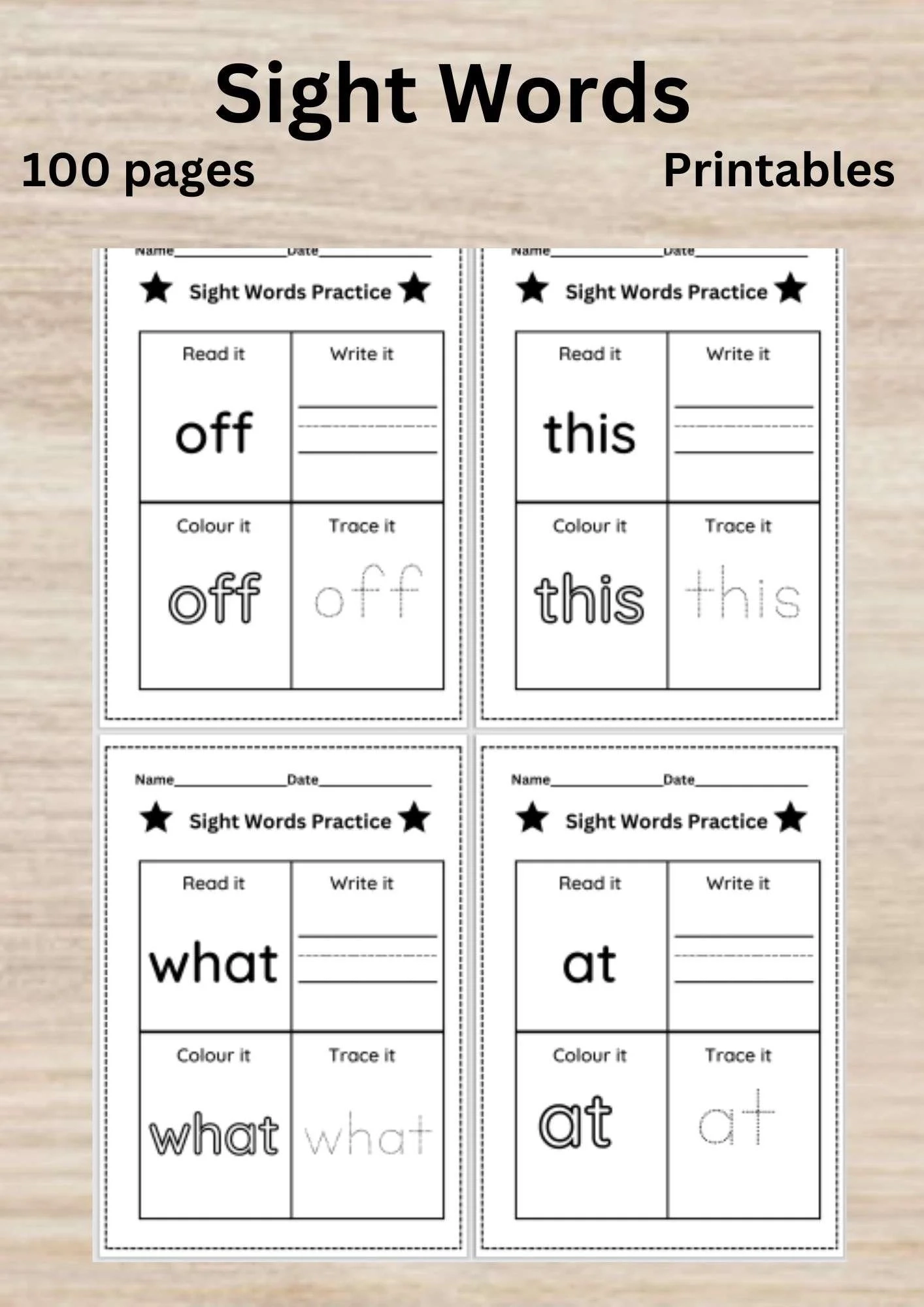 Kindergarten Sight Words Worksheets Free Printables Kindergarten Sight Words Worksheets Free Printables
